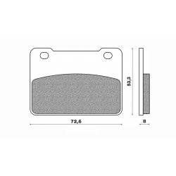 Τακάκια Daytona 87400 (FA627)(FD489) Τακάκια Daytona 87400 (FA627)(FD489)